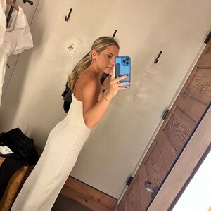 Strapless White Jumpsuit Aritzia